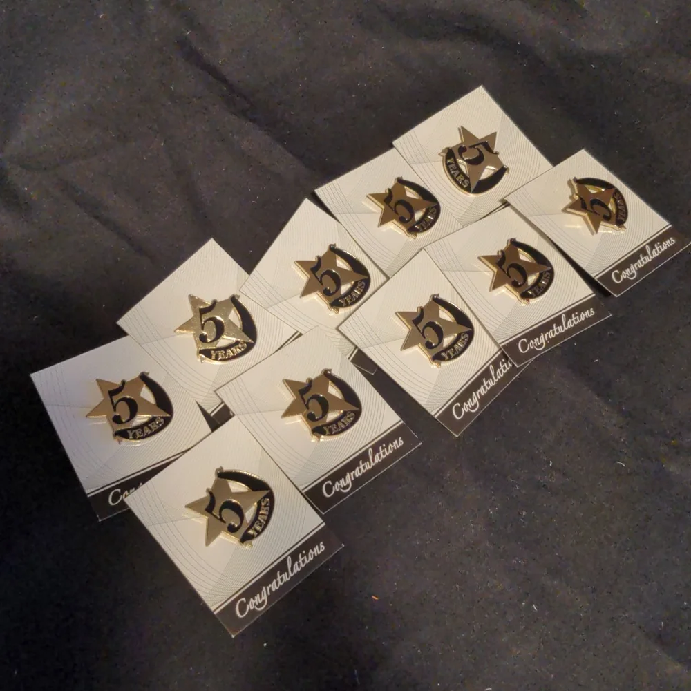 Bundle of 10 Crown Awards Five Years Awards